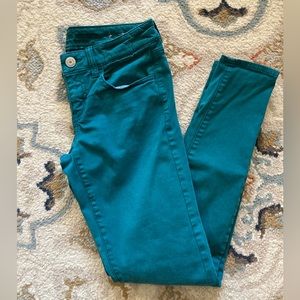 American Eagle Outfitters Teal Straight Leg Jeans